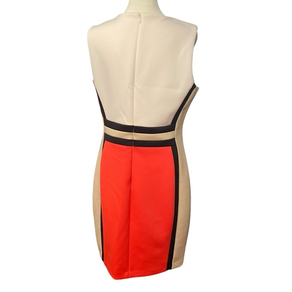 Calvin Klein Red and White Midi Dress - Picture 6 of 11